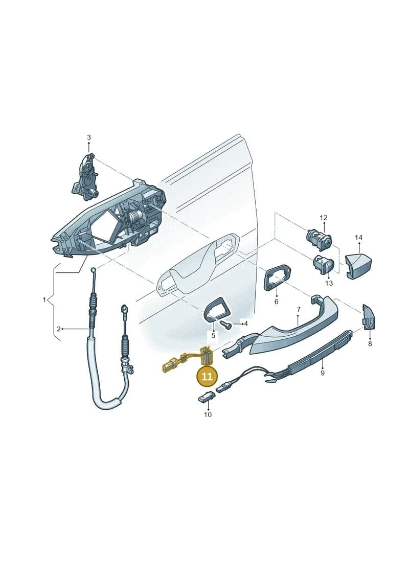 4M8837810 — Audi Q8 e-tron (2018-2025) diagram 586837000, position 11