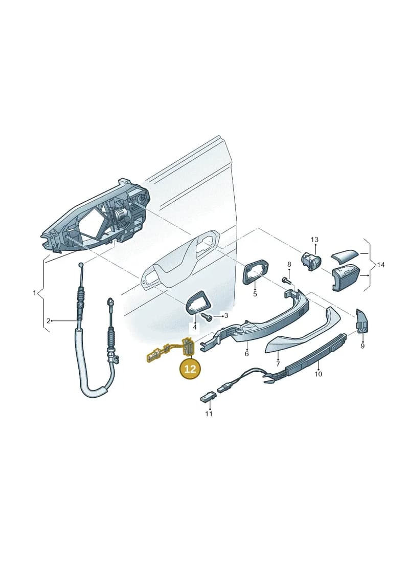 4M8837810 — Audi A6 (2018-2025) diagram 838839000, position 12