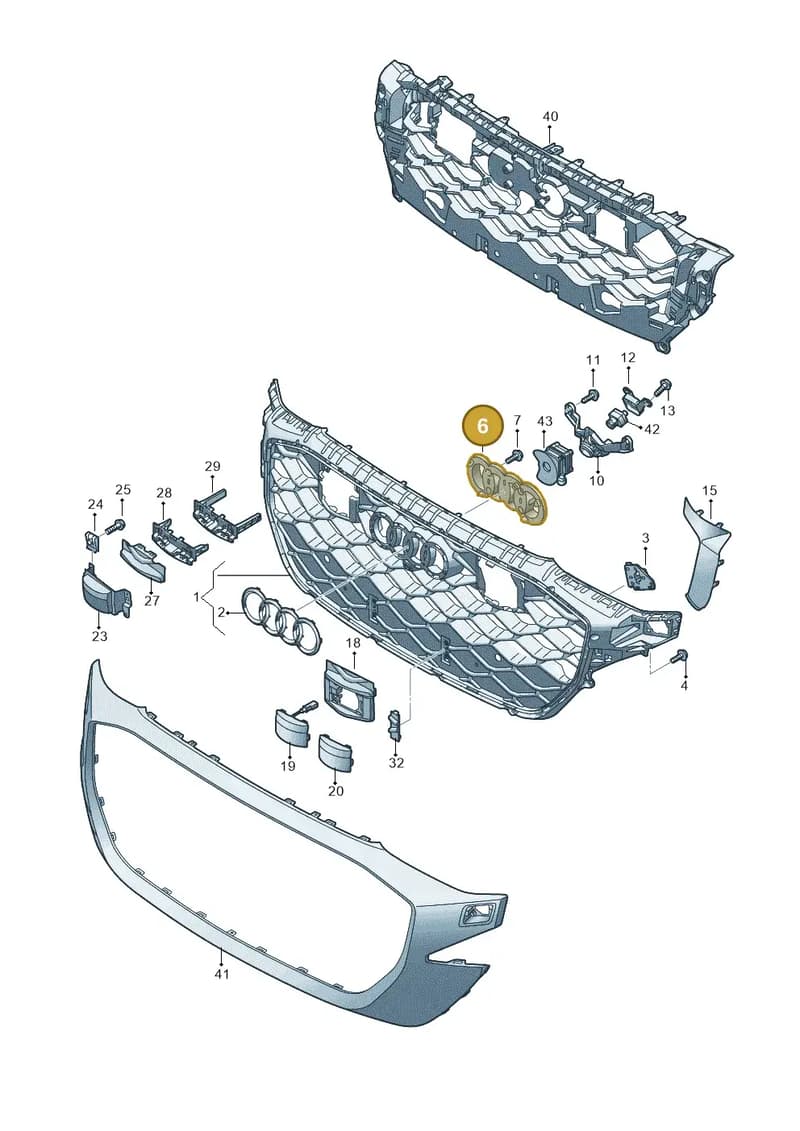 4M8853037J9B9 — Audi RS Q8 (2019-2025) diagram 595853500, position 6