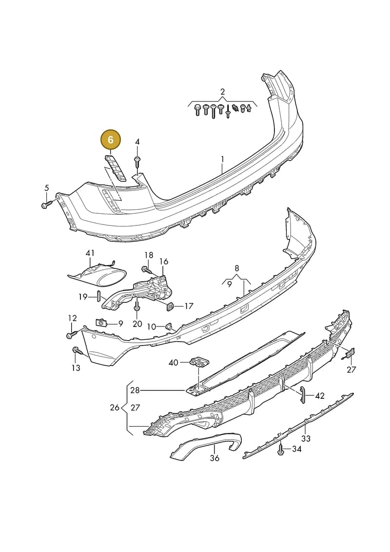4M8853467AT94 — Audi RS Q8 (2019-2025) diagram 595807700, position 6