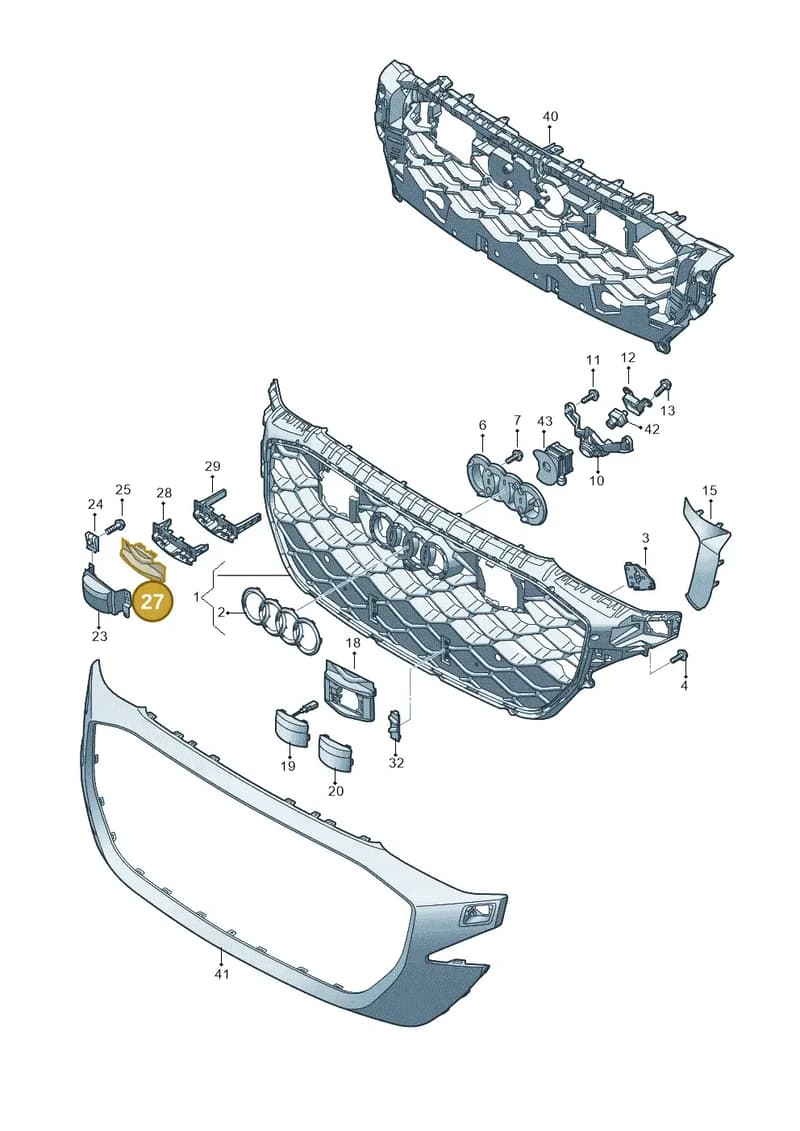 4M8853663BT94 — Audi RS Q8 (2019-2025) diagram 595853500, position 27