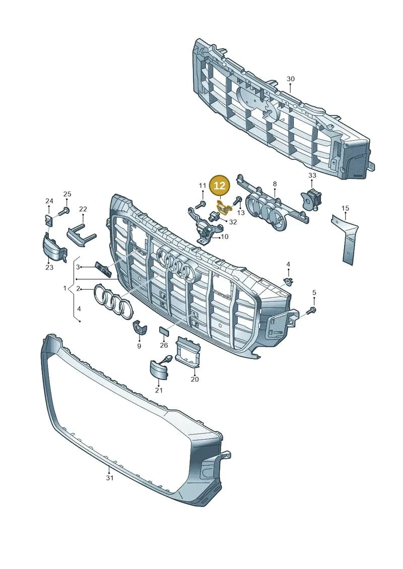 4M8853795 — Audi Q8 (2018-2025) diagram 429853040, position 12