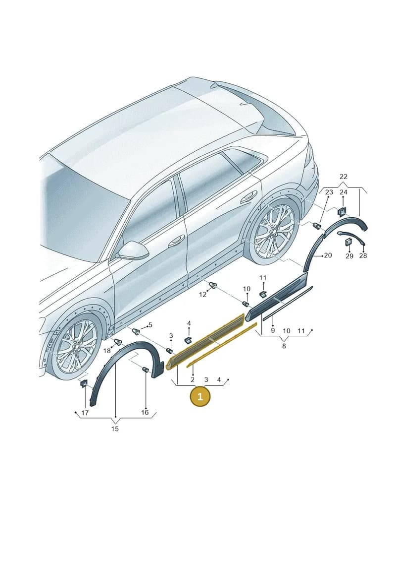 4M8853959DGRU — Audi RS Q8 (2019-2025) diagram 429853010, position 1