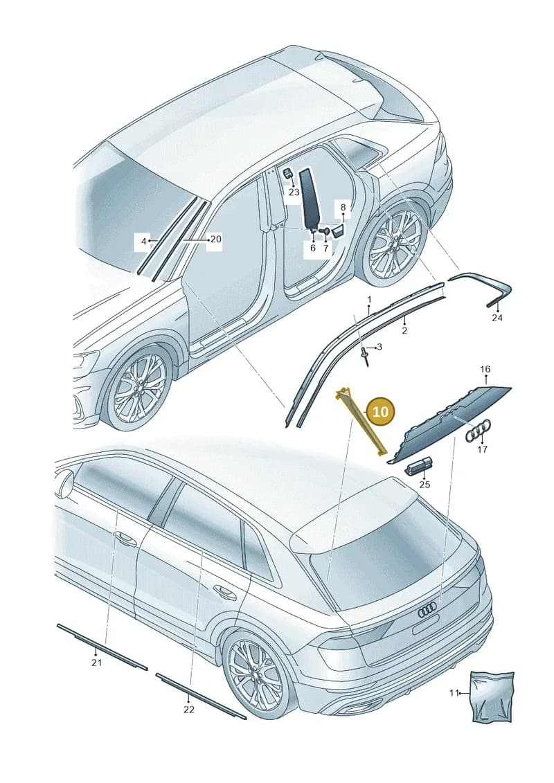 4M8854871D5FQ — Audi RS Q8 (2019-2025) diagram 429853020, position 10