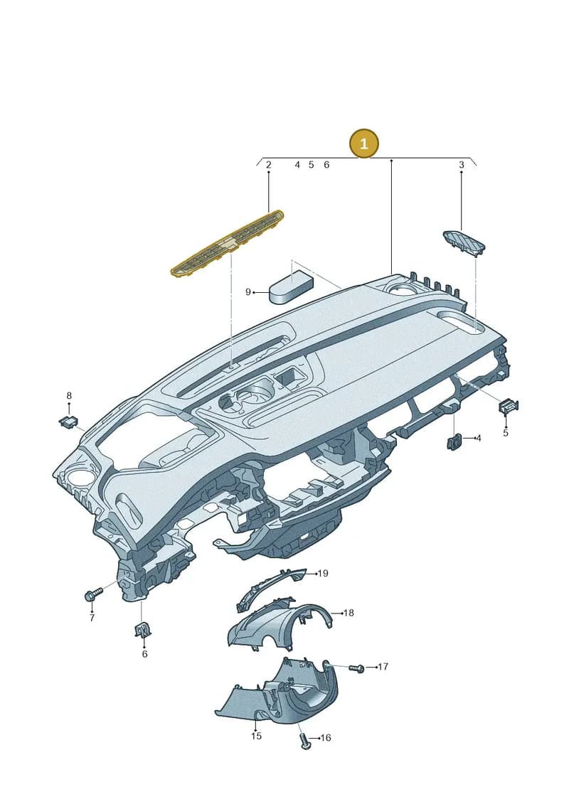 4M8857237AV58 — Audi Q7 (2015-2025) diagram 429857010, position 1