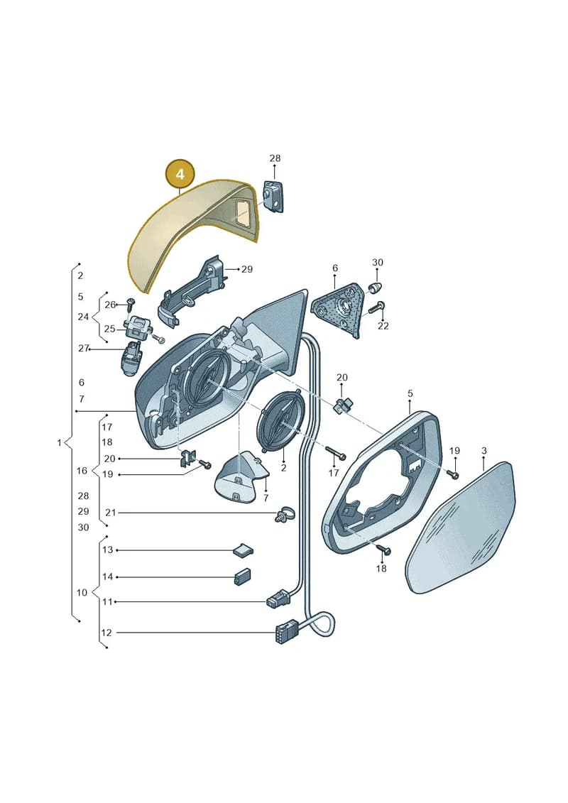 4M8857528C3Q7 — Audi RS Q8 (2019-2025) diagram 429857040, position 4
