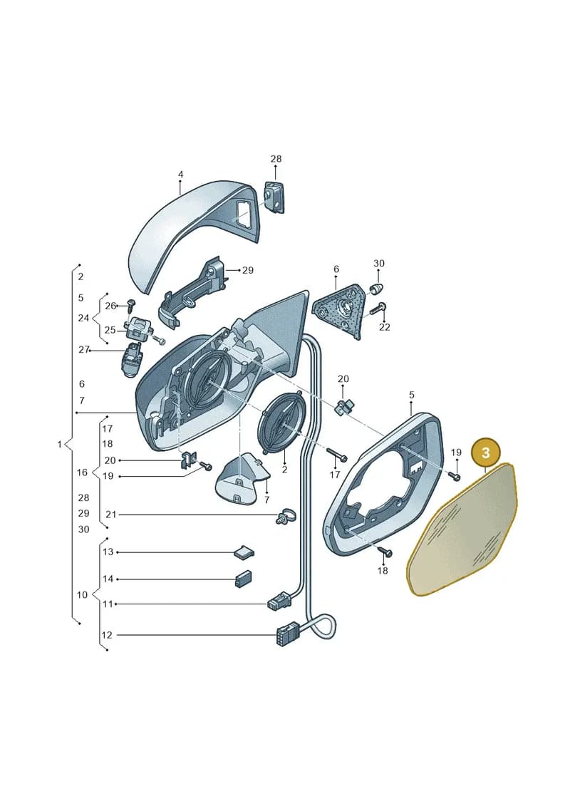 4M8857535M — Audi RS Q8 (2019-2025) diagram 429857040, position 3