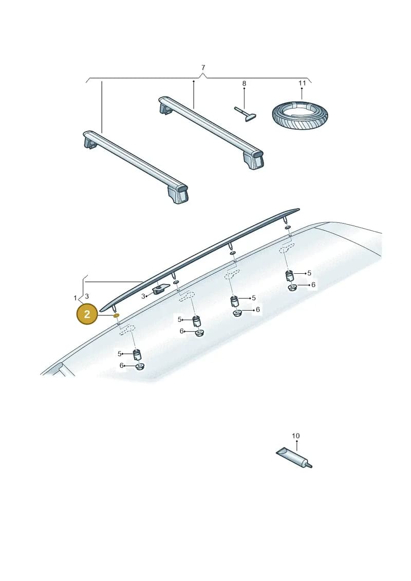 4M8860151A — Audi RS Q8 (2019-2025) diagram 429860050, position 2