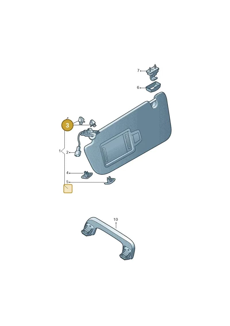 4M8867633 — Audi A5 Limousine (2024-2025) diagram 435857500, position 3