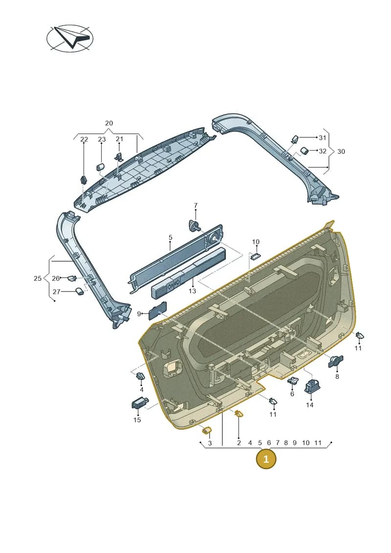 4M88679744PK — Audi RS Q8 (2019-2025) diagram 429867080, position 1