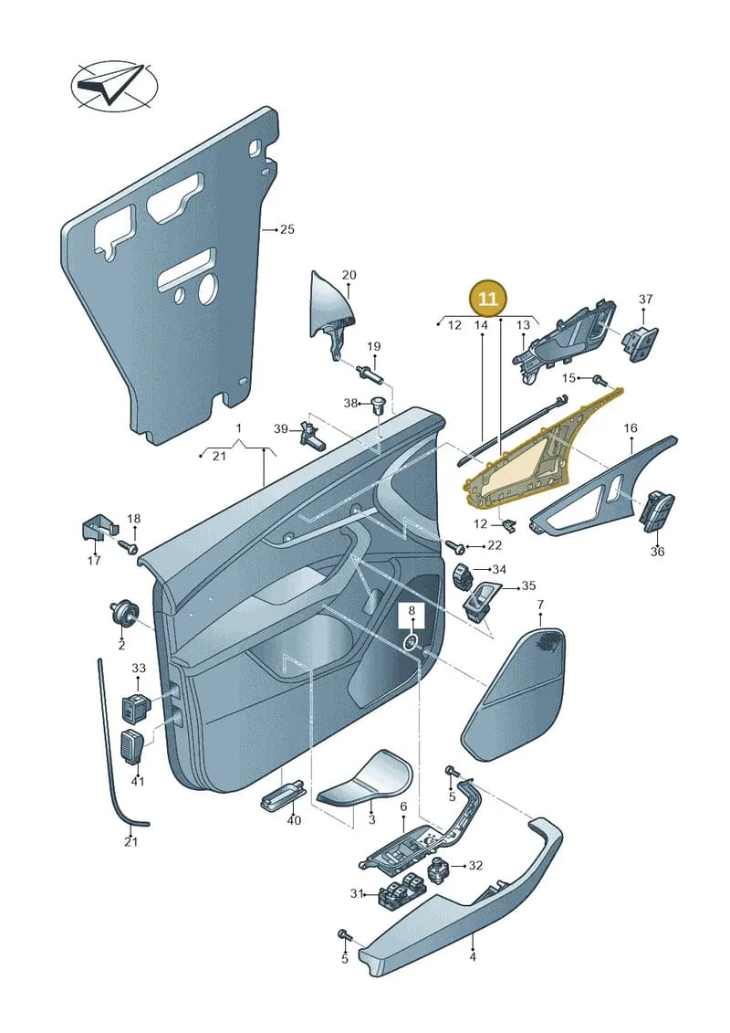 4M8868077A — Audi RS Q8 (2019-2025) diagram 429867000, position 11