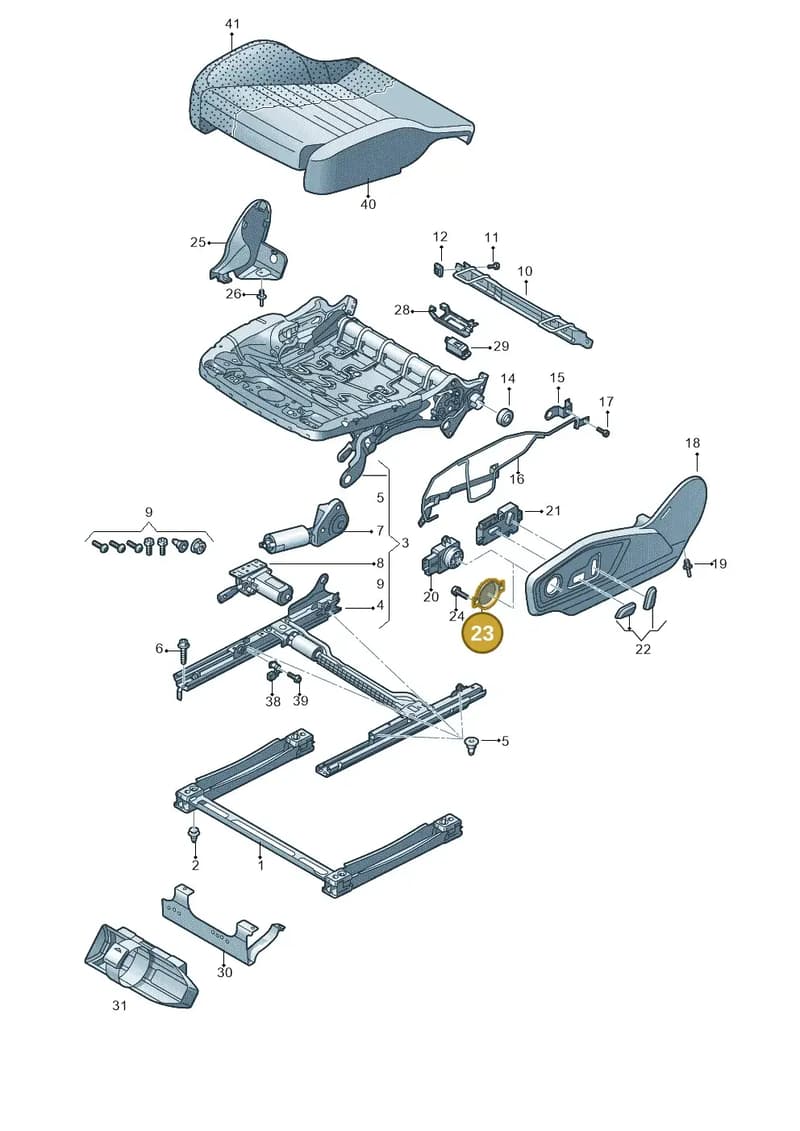 4M8881153 — Audi Q7 (2015-2025) diagram 859881050, position 23