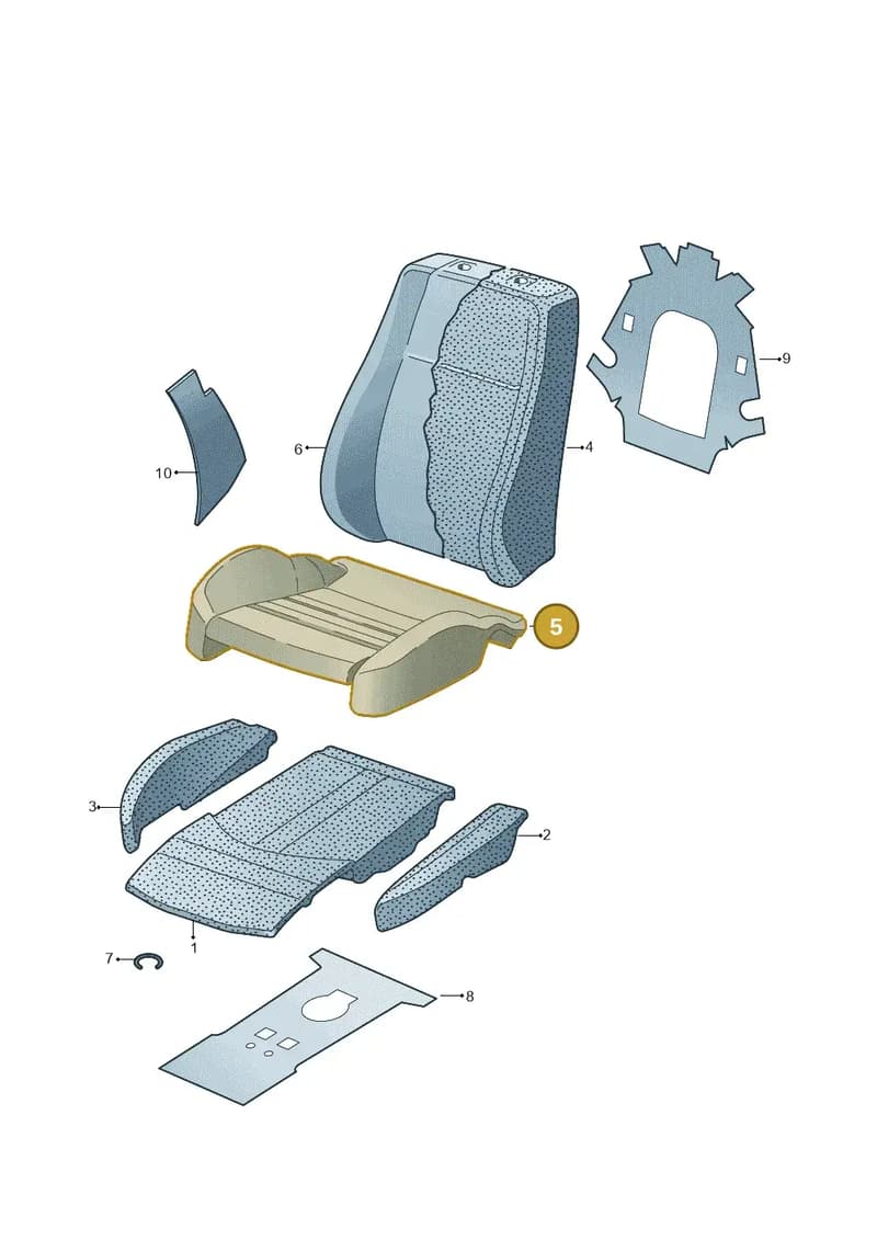 4M8881418FQPF — Audi Q8 (2018-2025) diagram 859881630, position 5