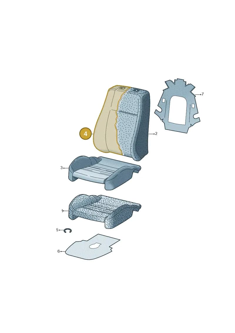 4M8881805KGXK — Audi Q8 (2018-2025) diagram 859881600, position 4