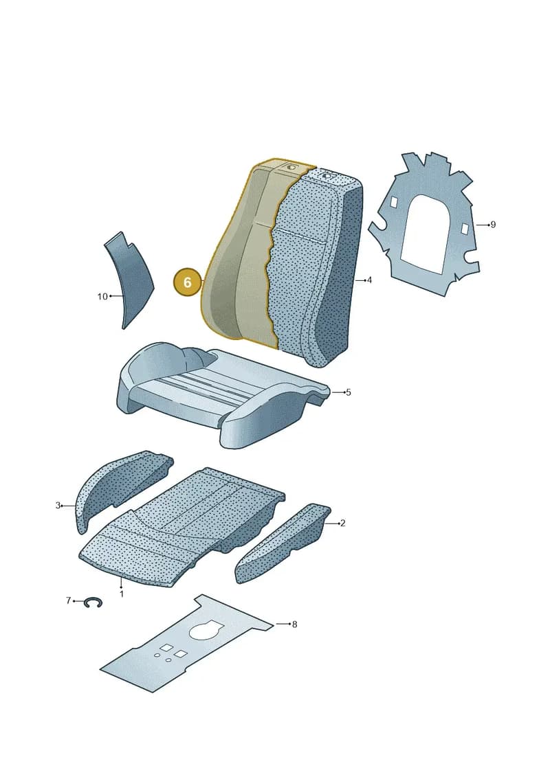 4M8881815LQPF — Audi Q8 (2018-2025) diagram 859881630, position 6