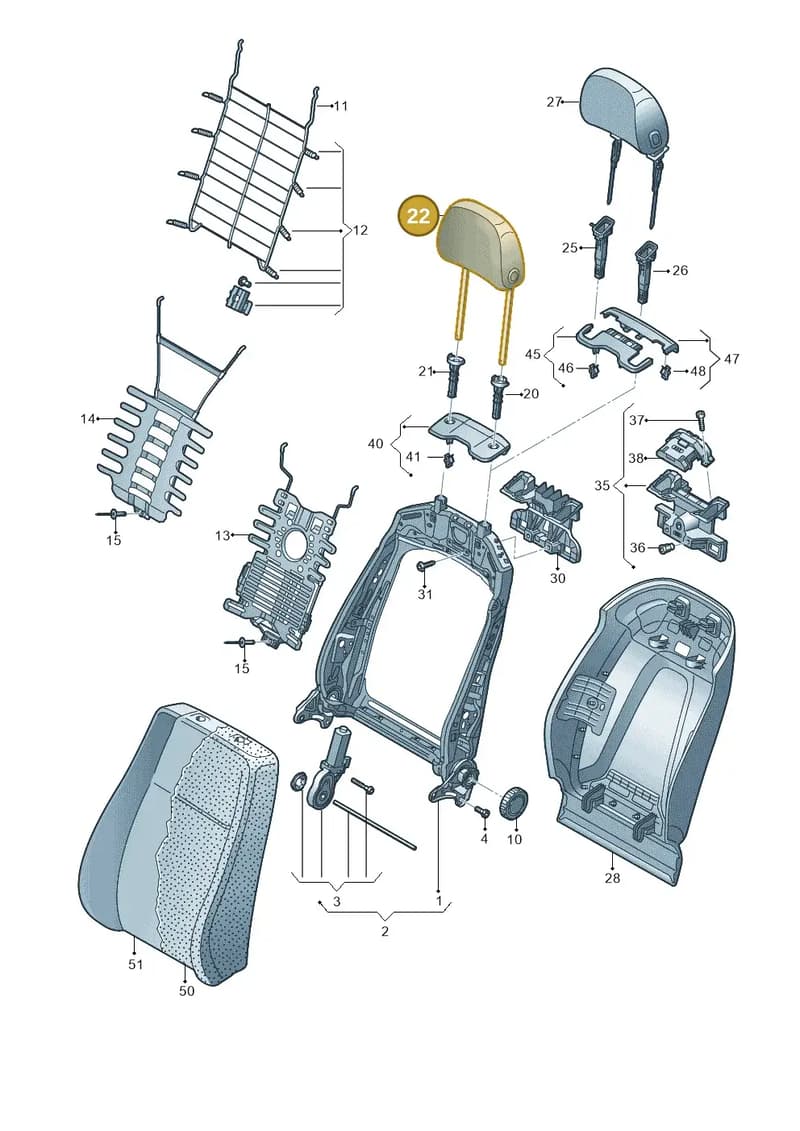 4M8881901FBQD — Audi Q7 (2015-2025) diagram 859881500, position 22