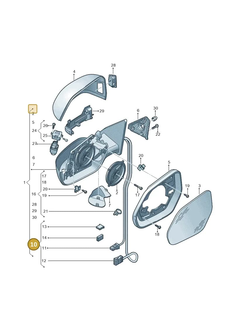 4M8898011 — Audi RS Q8 (2019-2025) diagram 429857040, position 10