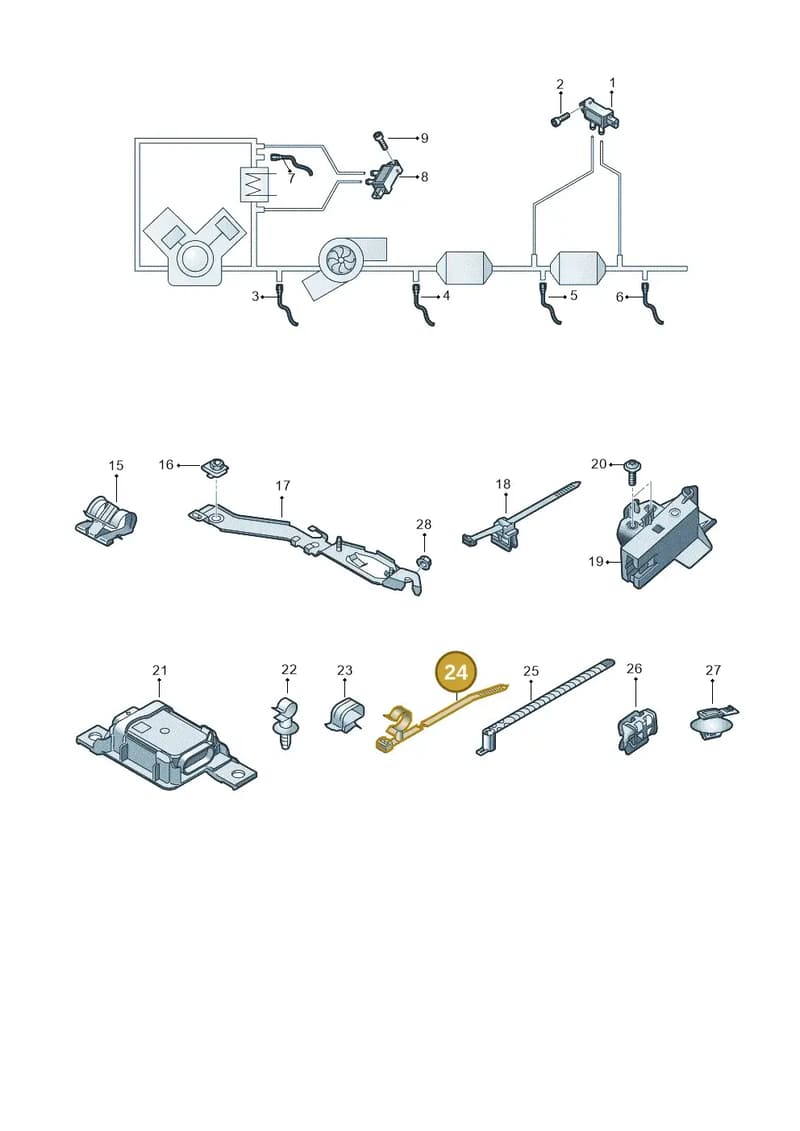 4M8906217B — Audi A4 (2015-2025) diagram 849906010, position 24