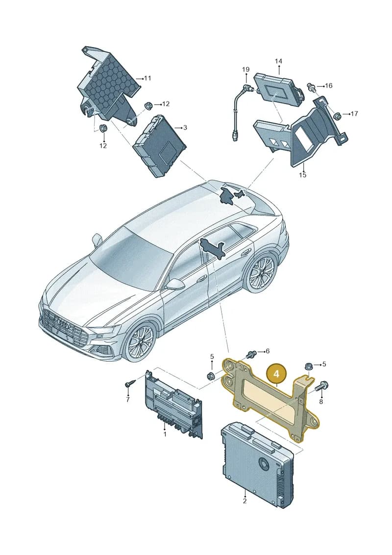 4M8907742A — Audi RS Q8 (2019-2025) diagram 429035040, position 4
