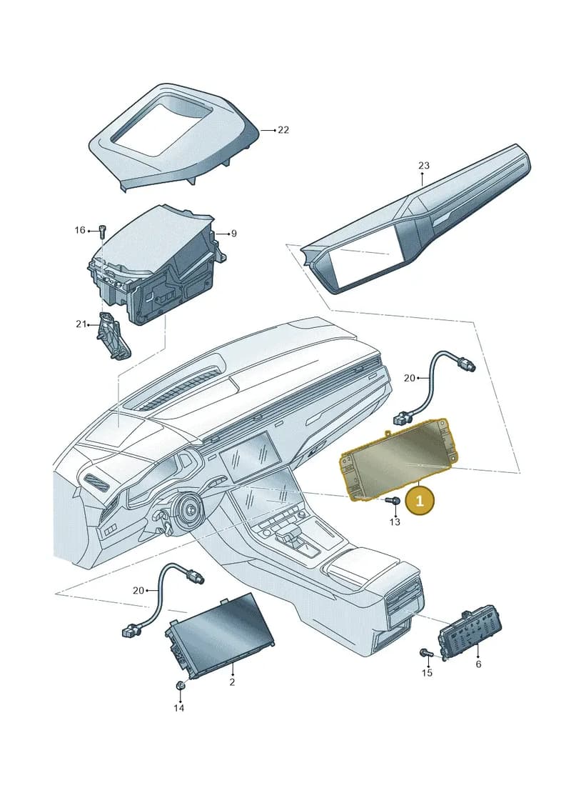4M8919605M — Audi RS Q8 (2019-2025) diagram 429919000, position 1