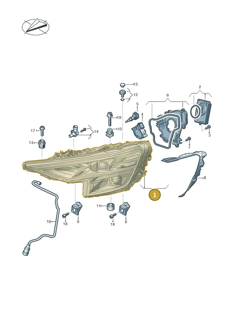 4M8941086E — Audi RS Q8 (2019-2025) diagram 429941020, position 1