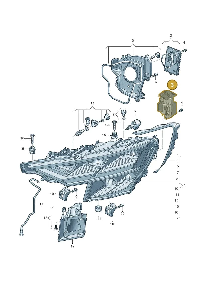 4M8941475 — Audi RS Q8 (2019-2025) diagram 429941000, position 3