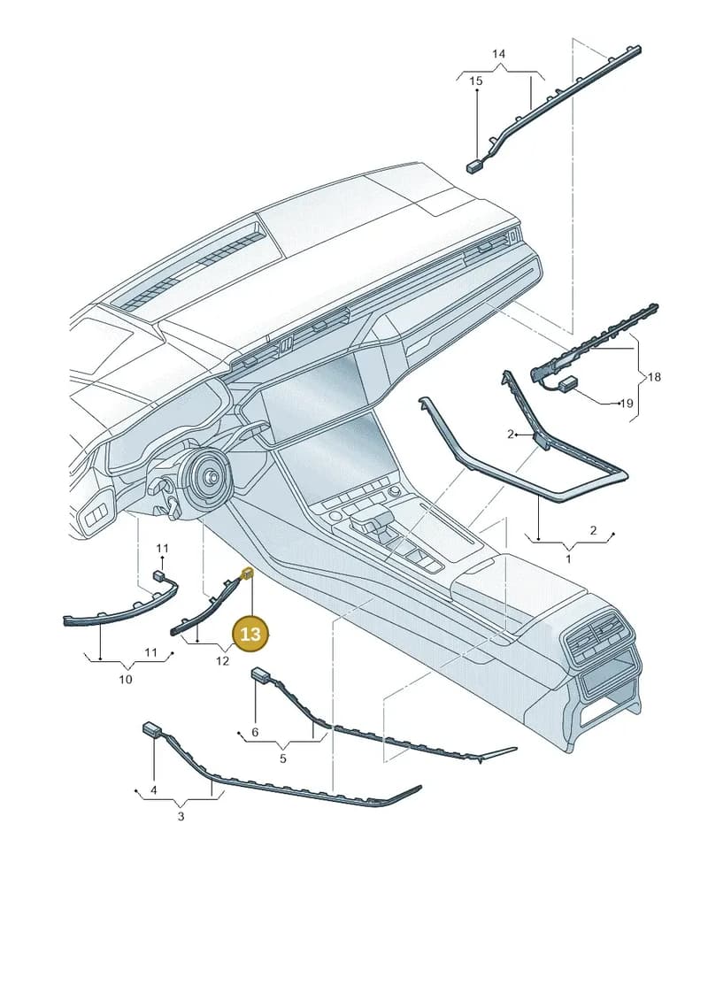 4M8947355AC — Audi RS Q8 (2019-2025) diagram 429947012, position 13