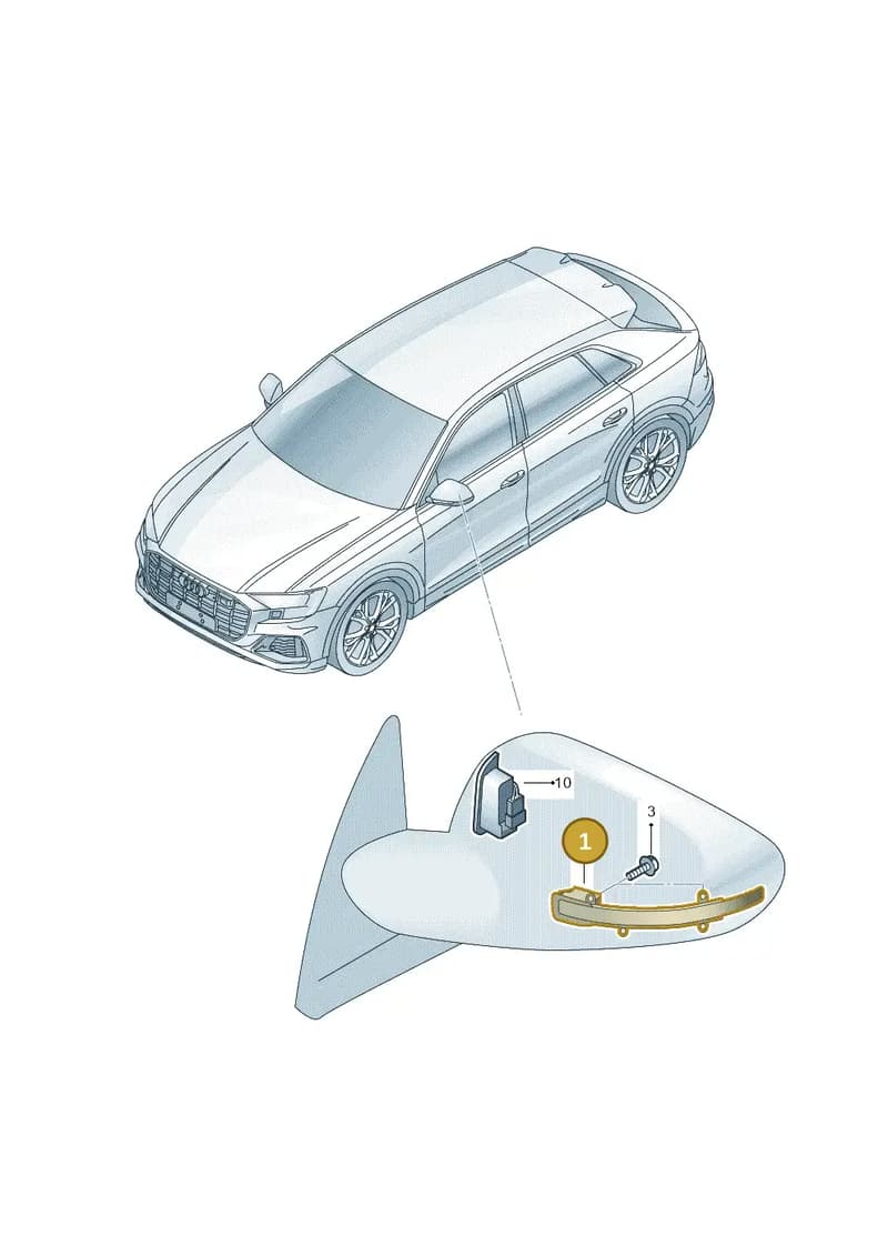 4M8949102 — Audi Q8 (2018-2025) diagram 429949000, position 1