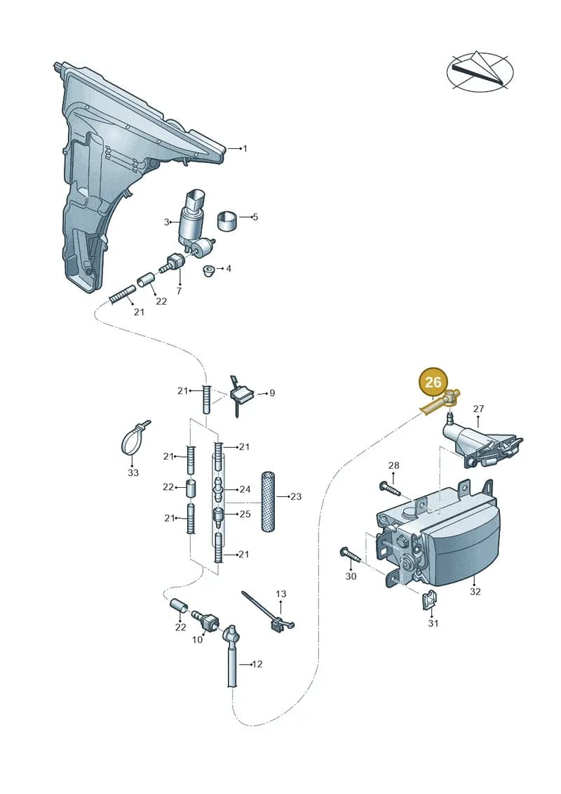 4M8955661B — Audi RS Q8 (2019-2025) diagram 595955030, position 26