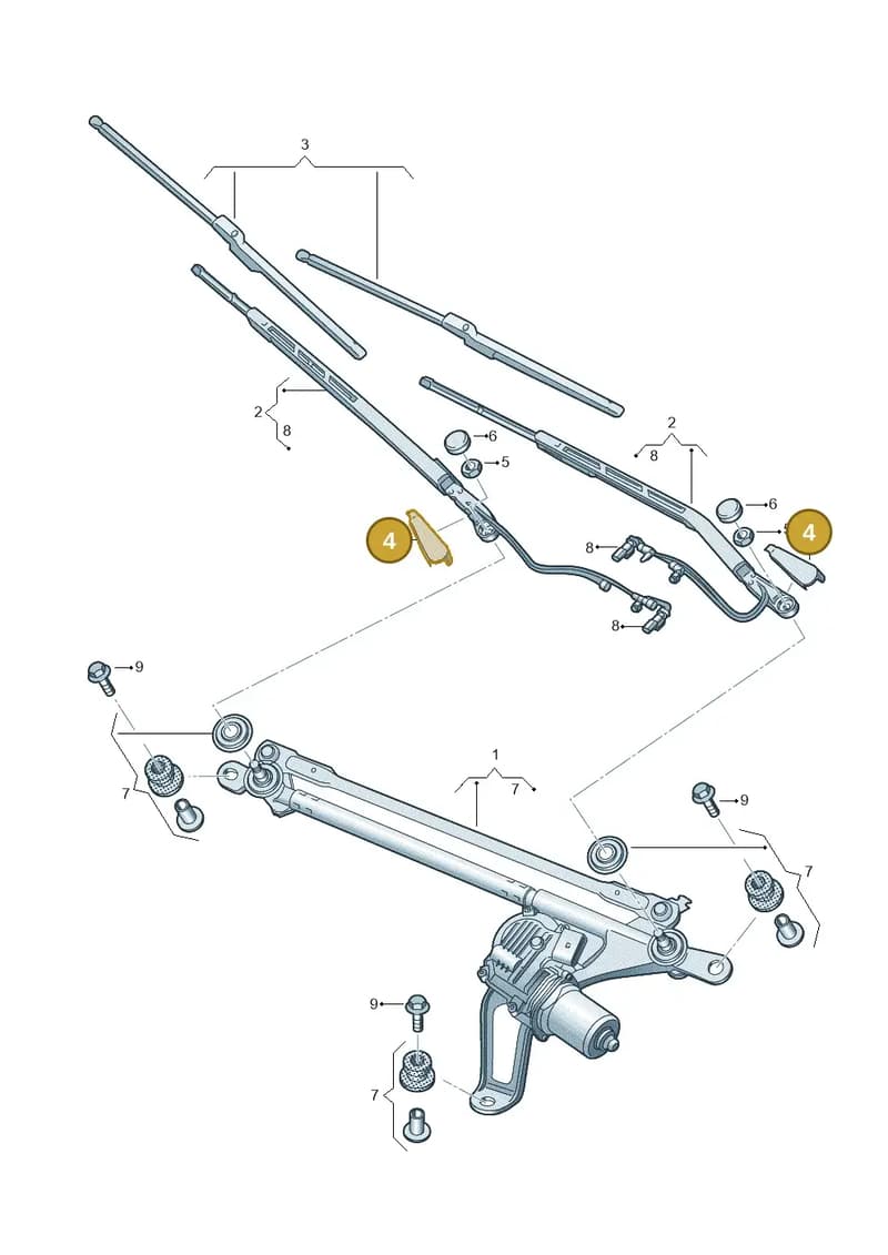 4M8955738A1P9 — Audi RS Q8 (2019-2025) diagram 838955050, position 4