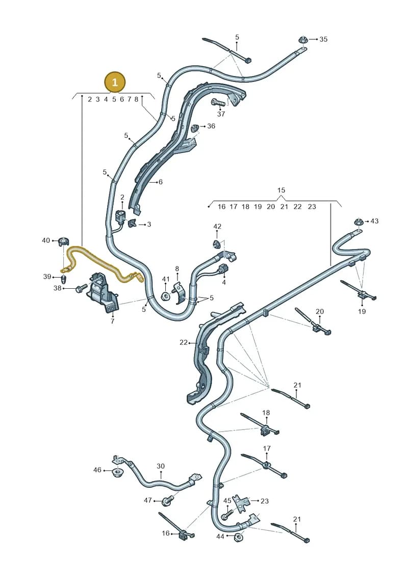 4M8971228 — Audi RS Q8 (2019-2025) diagram 595972070, position 1