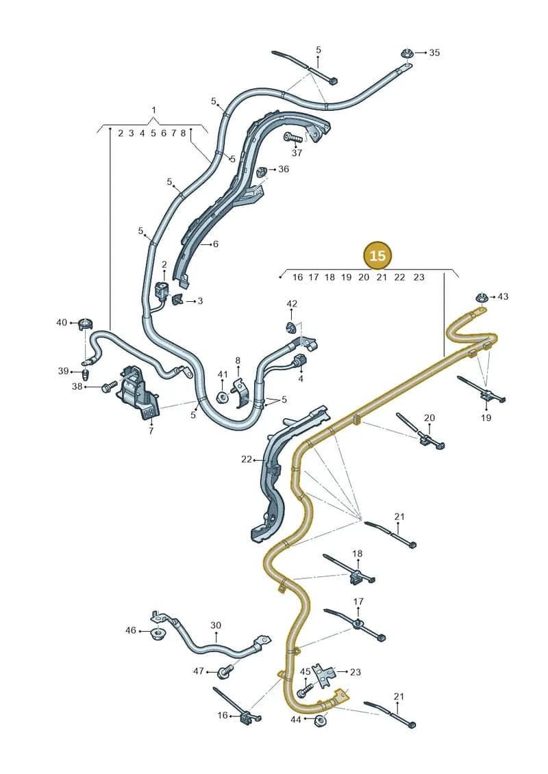 4M8971349A — Audi RS Q8 (2019-2025) diagram 595972070, position 15