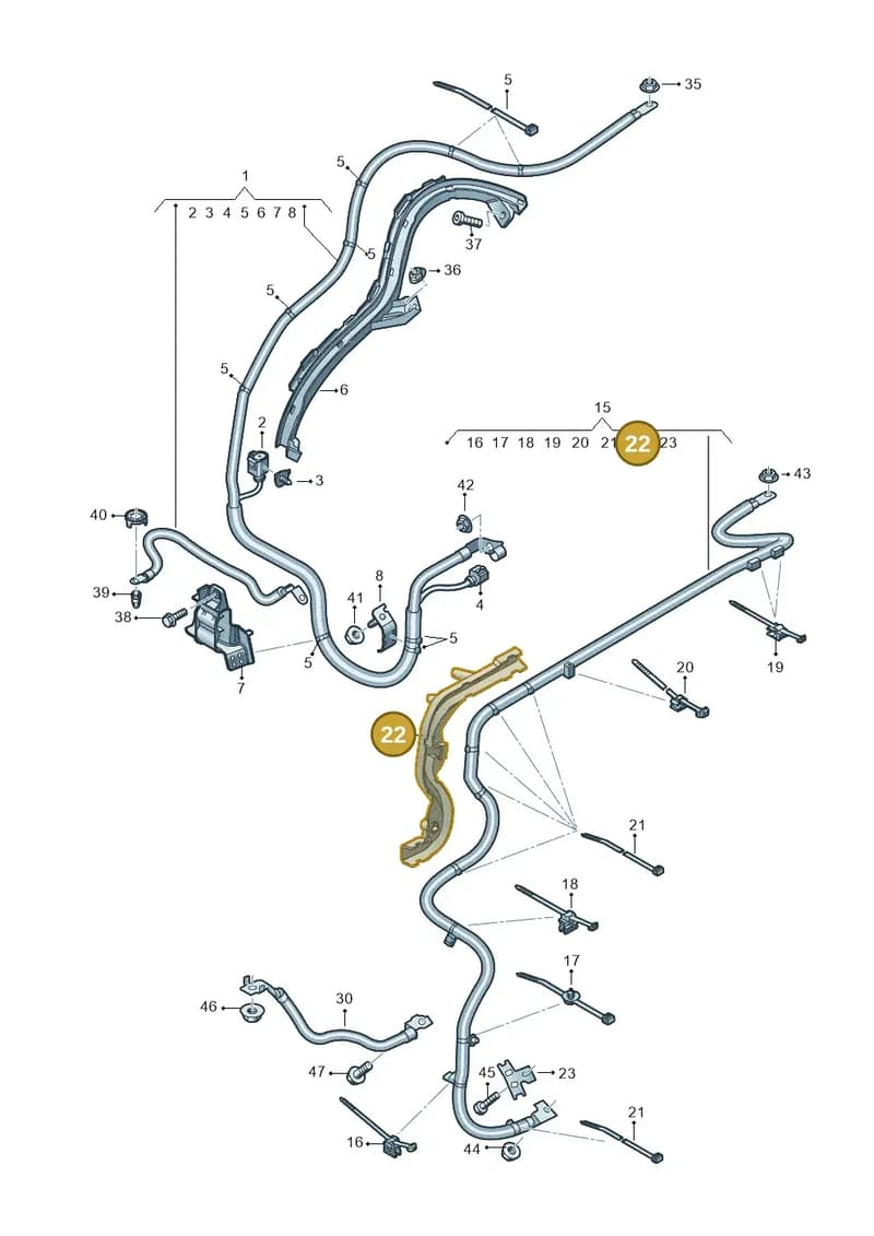 4M8971502A — Audi RS Q8 (2019-2025) diagram 595972070, position 22