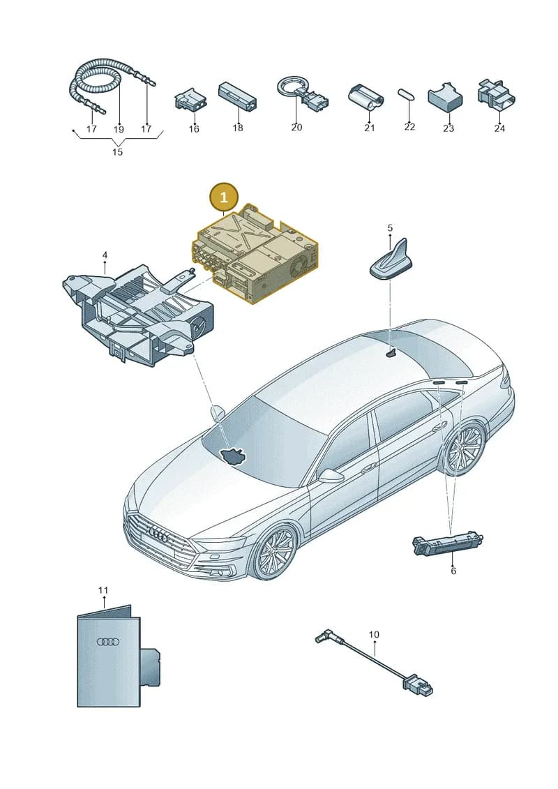 4N0035069A — Audi A8 (2017-2025) diagram 838035000, position 1