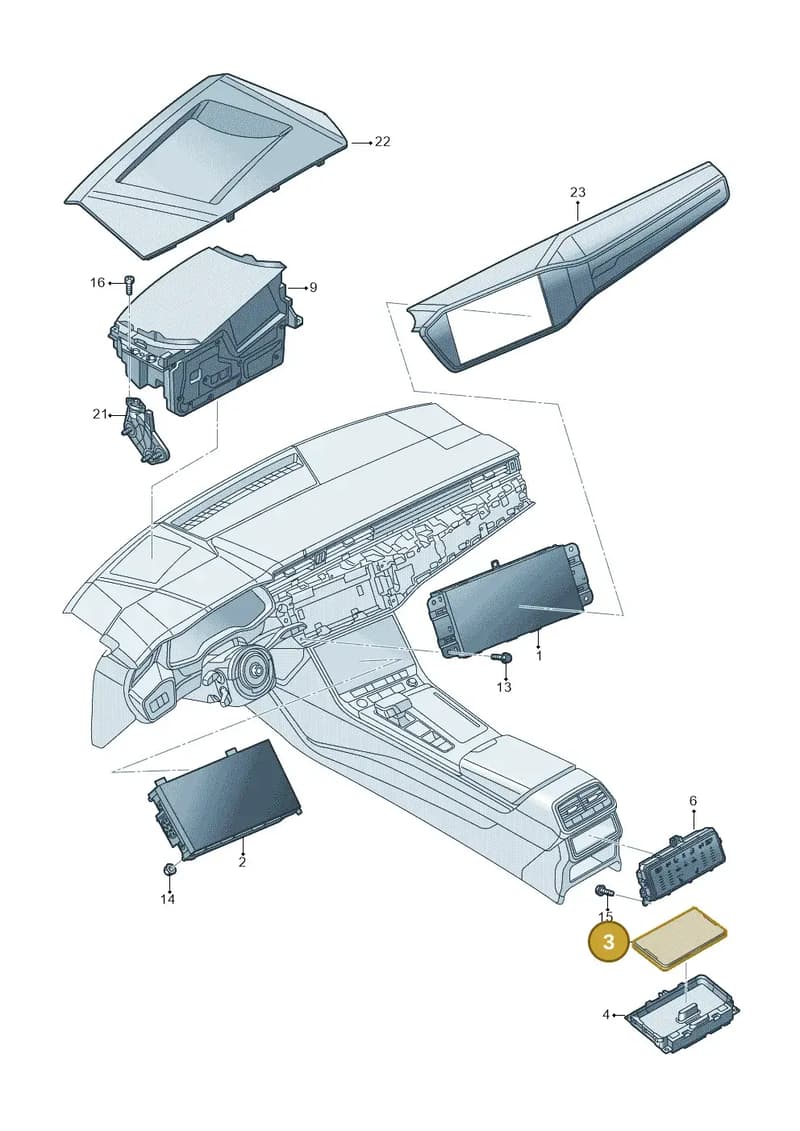 4N0035189F — Audi RS6 Avant (2019-2025) diagram 430919000, position 3