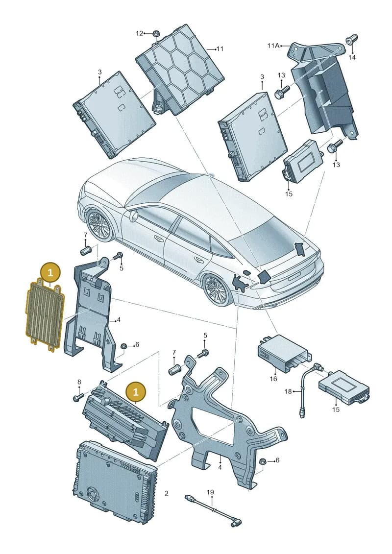 4N0035223A — Audi A7 Sportback (2018-2025) diagram 435035400, position 1