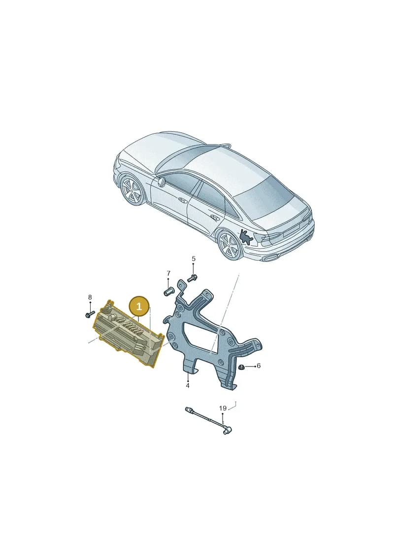 4N0035223B — Audi A6 L 2.0 (2018-) diagram 577035400, position 1