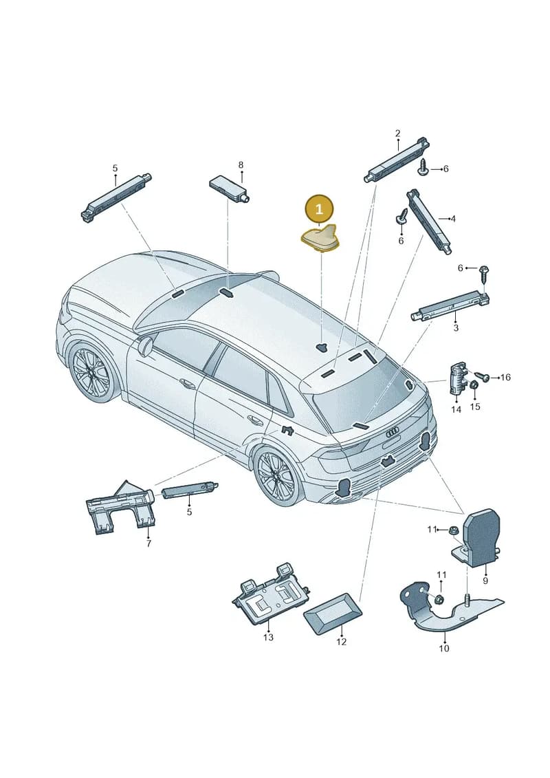 4N0035503AMGRU — Audi RS Q8 Quattro (2019-) diagram 429035010, position 1
