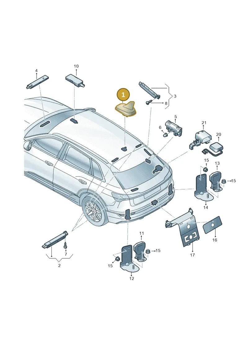 4N0035503BKGRU — Audi Q8 e-tron (2018-2025) diagram 586035100, position 1