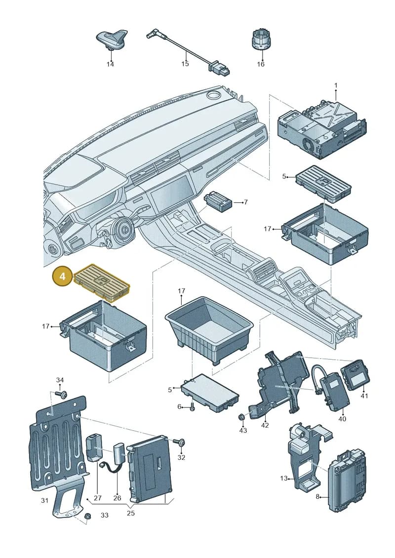 4N0035510 — Audi A8 (2017-2025) diagram 838035550, position 4
