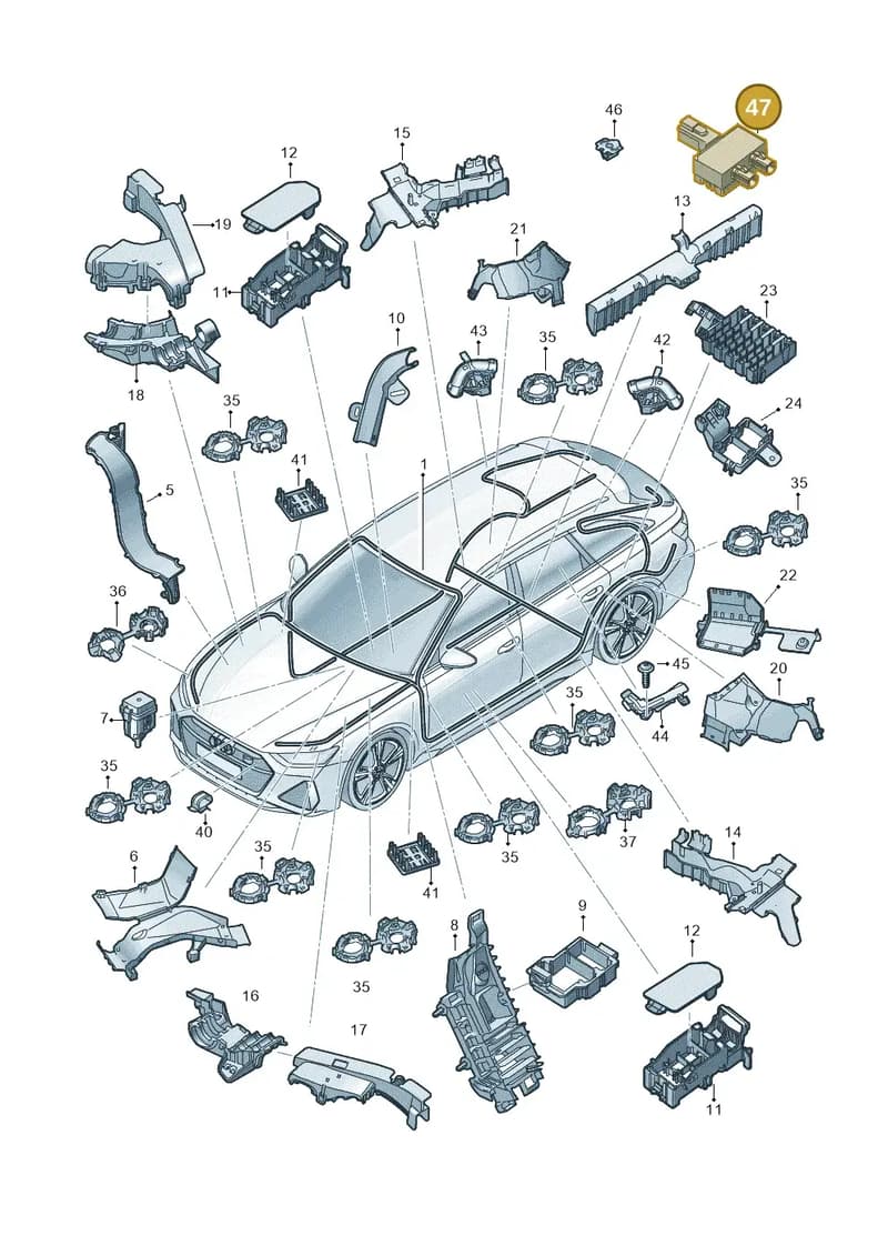 4N0035585 — Audi RS6 Avant (2019-2025) diagram 537971800, position 47