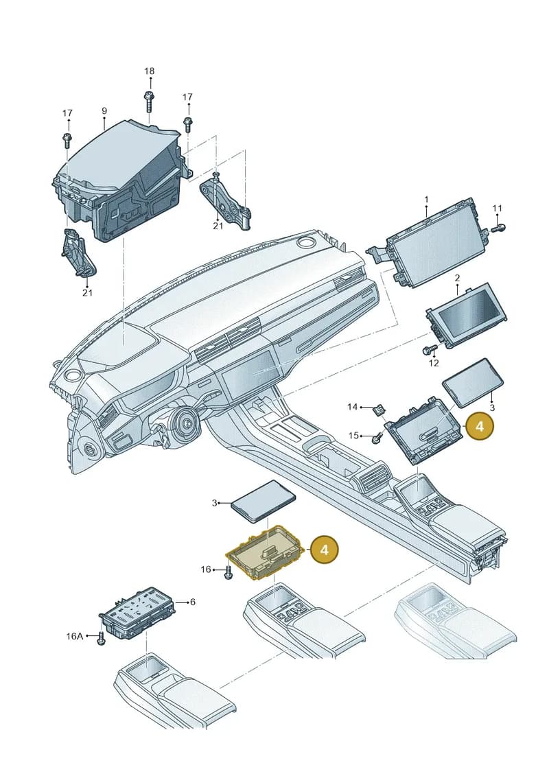4N0035705 — Audi A8 (2017-2025) diagram 838919000, position 4