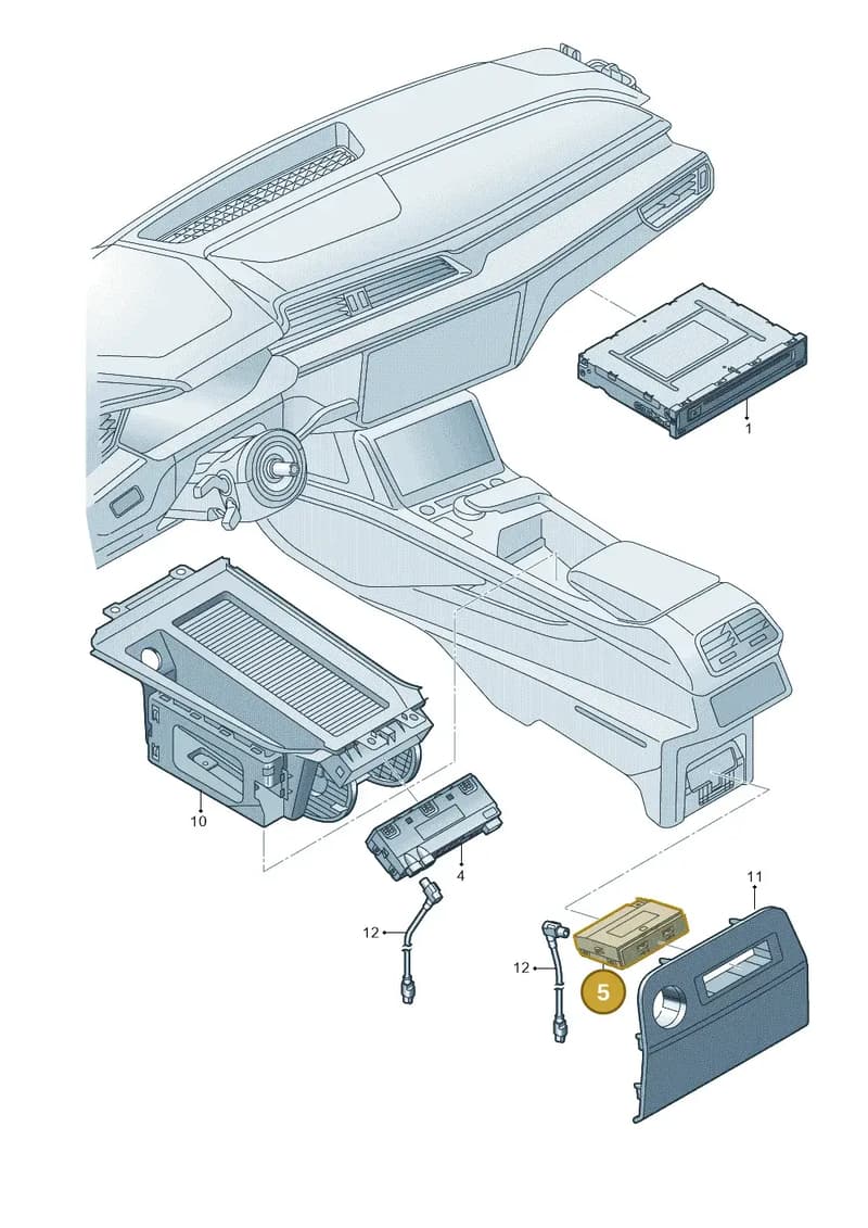 4N0035722 — Audi Q8 e-tron (2018-2025) diagram 586035380, position 5