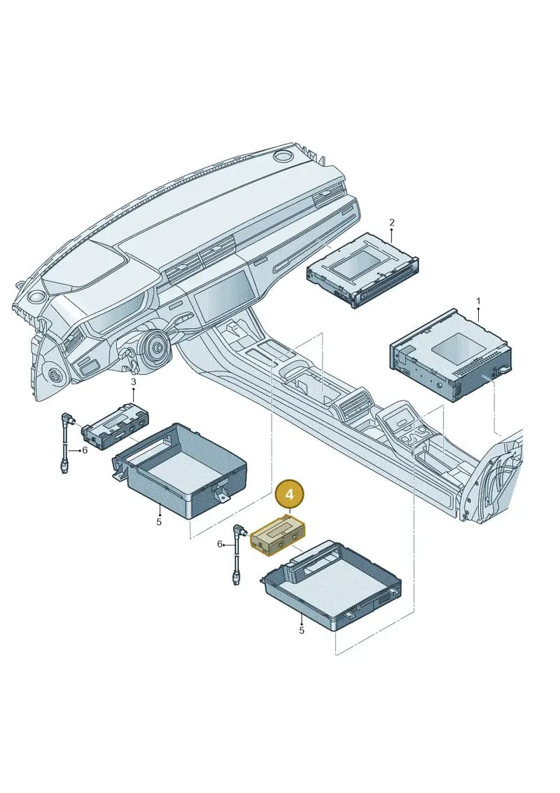 4N0035722 — Audi A8 (2017-2025) diagram 838035380, position 4