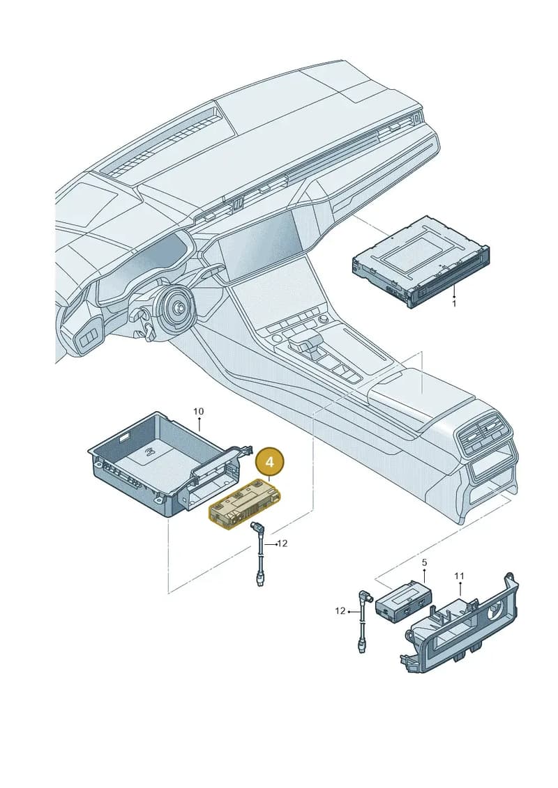 4N0035736A — Audi RS6 Avant (2019-2025) diagram 435035380, position 4