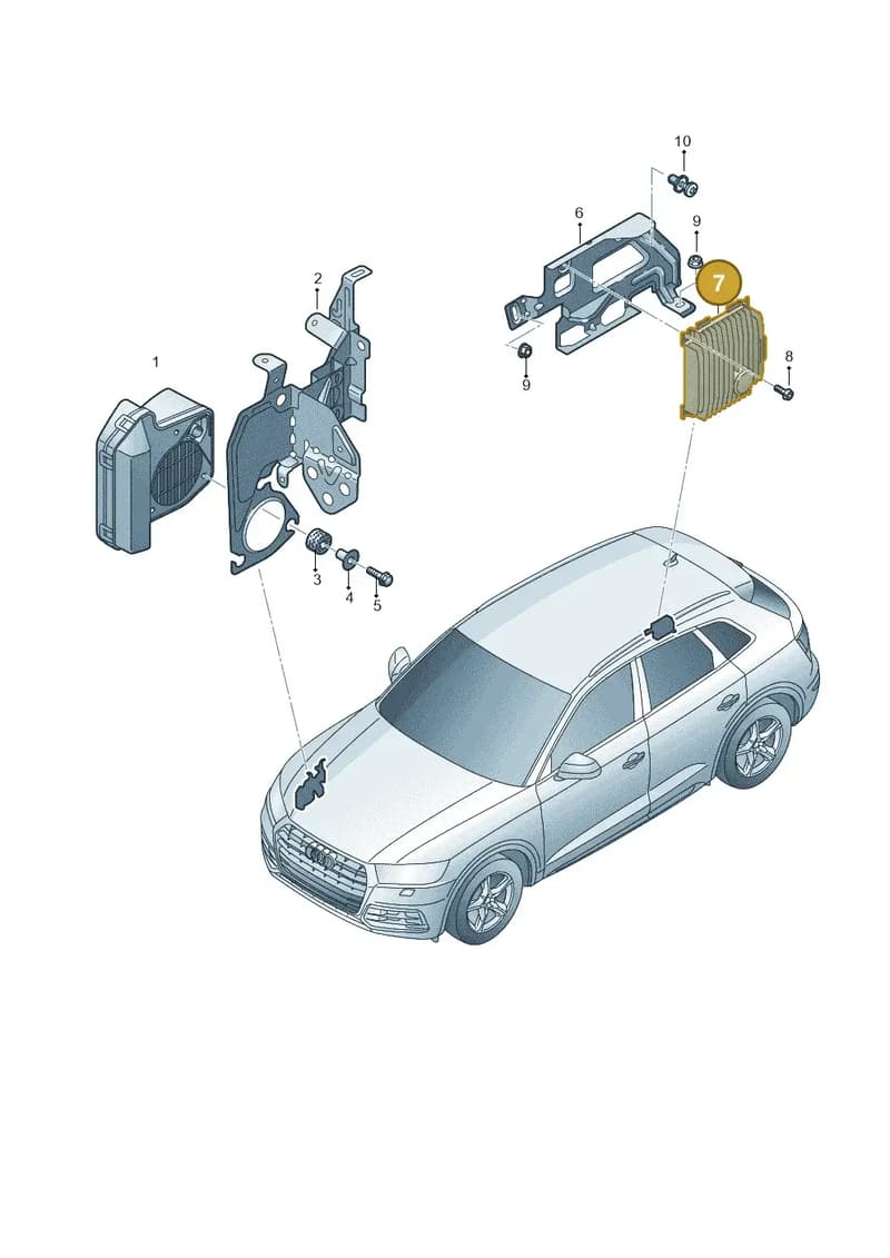 4N0035751 — Audi Q5 (2016-2025) diagram 896035026, position 7