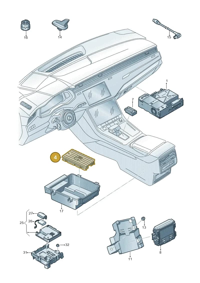 4N0035773B — Audi RS Q8 (2019-2025) diagram 429035055, position 4