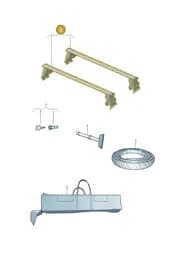 4N0071126 Audi 1 Base Carrier Set