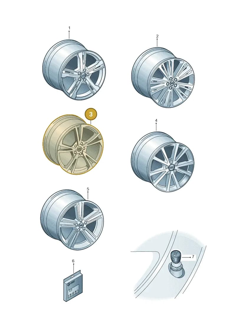 4N0071491LT7 — Audi A8 (2017-2025) diagram 838073100, position 3