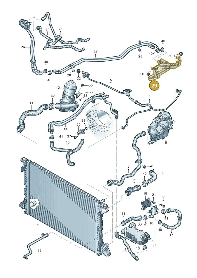 4N0121050E — Audi A8 (2017-2025) diagram 838121210, position 29